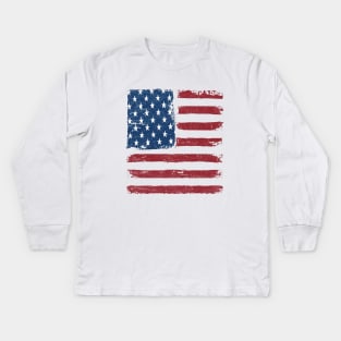 american flag Kids Long Sleeve T-Shirt